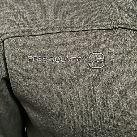 Free Country mens medium marled fleece jacket. - Picture 4 of 6